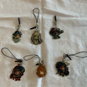 Lot Of 6 Loot Anime Phone Charm